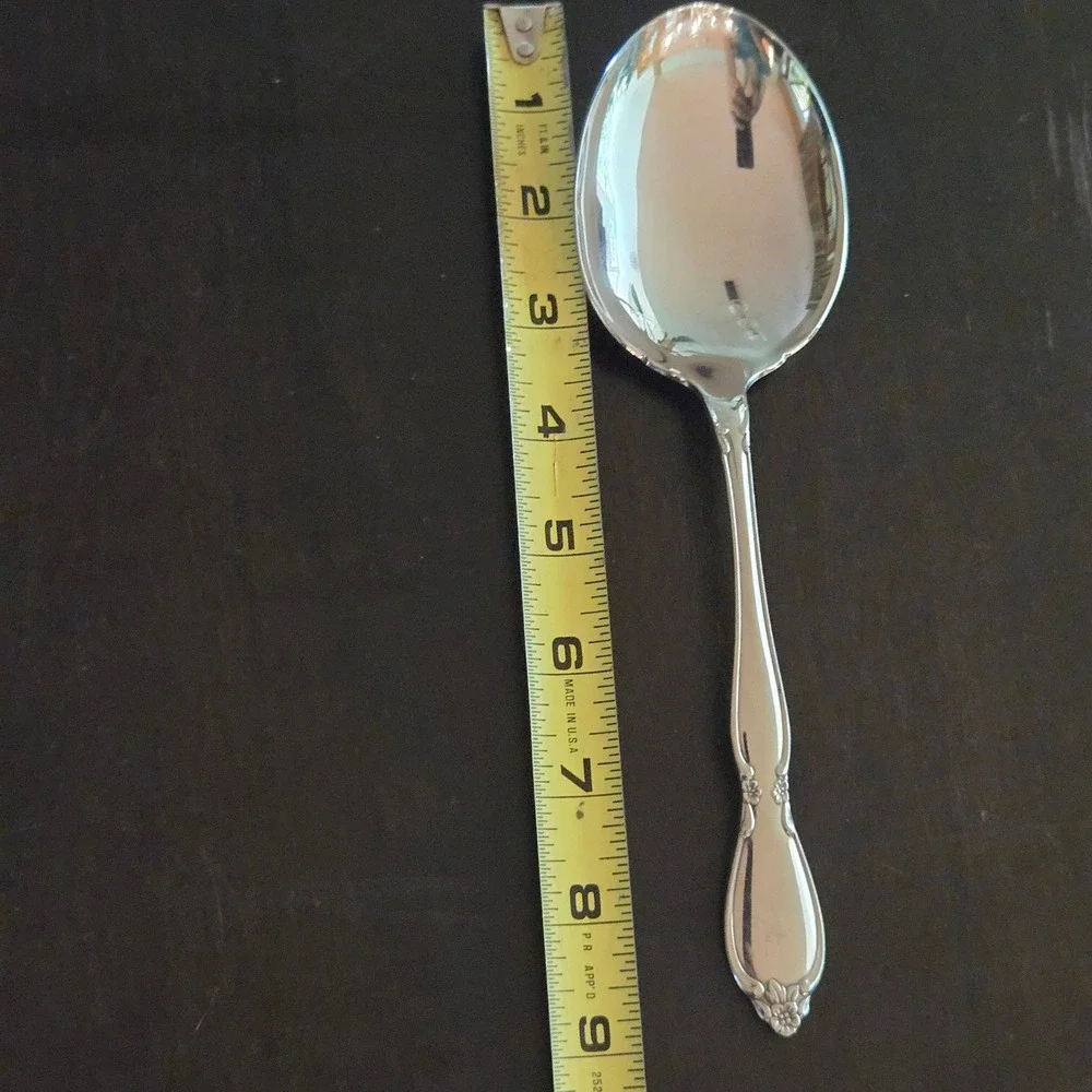 Oneida Community Chatelaine Large Round Casserole Spoons 8.25